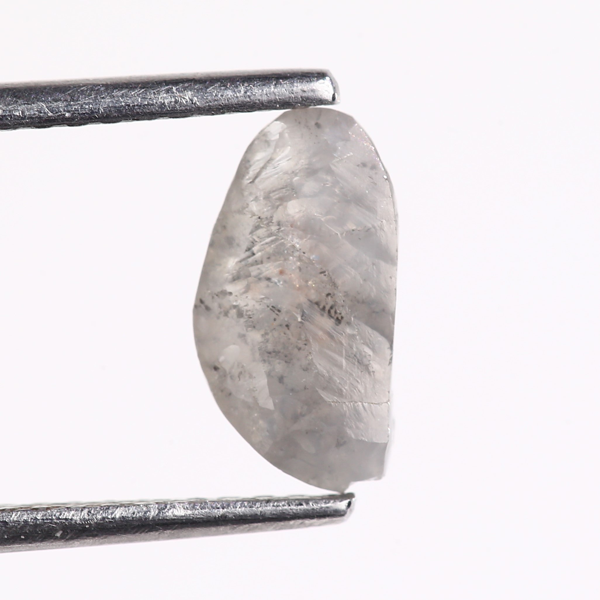 1.26 Carat Natural Uncut Raw Gray Rough Diamond 9.02 MM