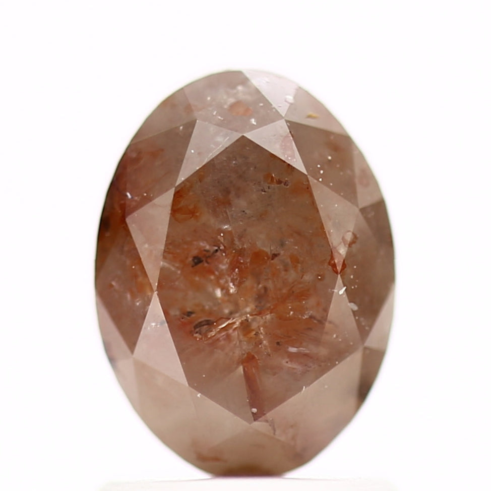 1.75 carat Orange Salt and Pepper Diamond For Engagement Ring 8.01 Carat