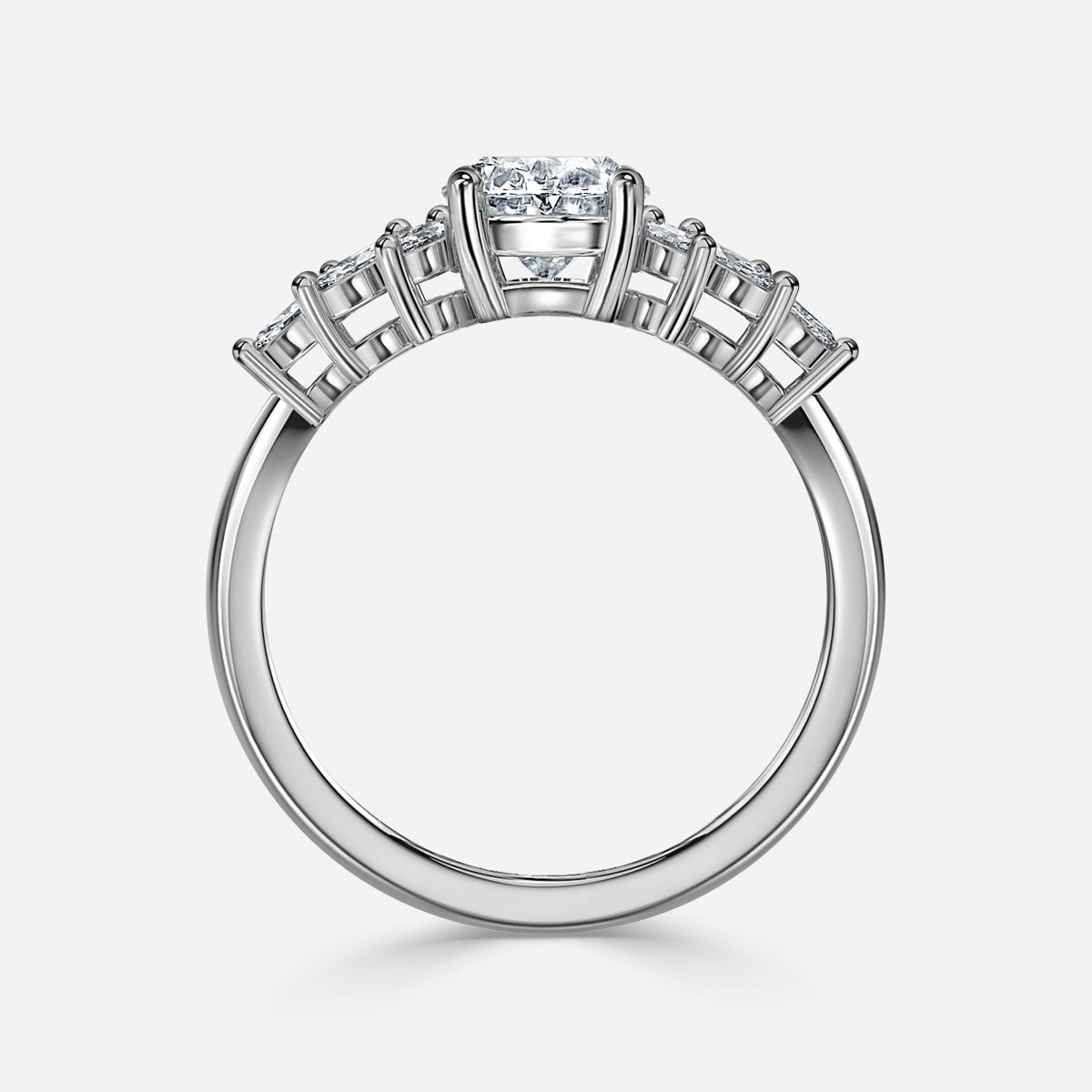 Oval 1 Carat Lab Grown Diamond Ring IGI Certified Isabella