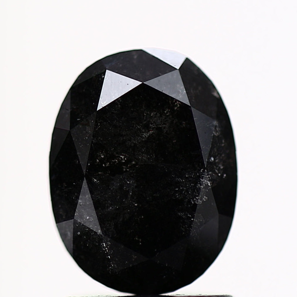 Oval Cut Loose Diamond Salt And Pepper