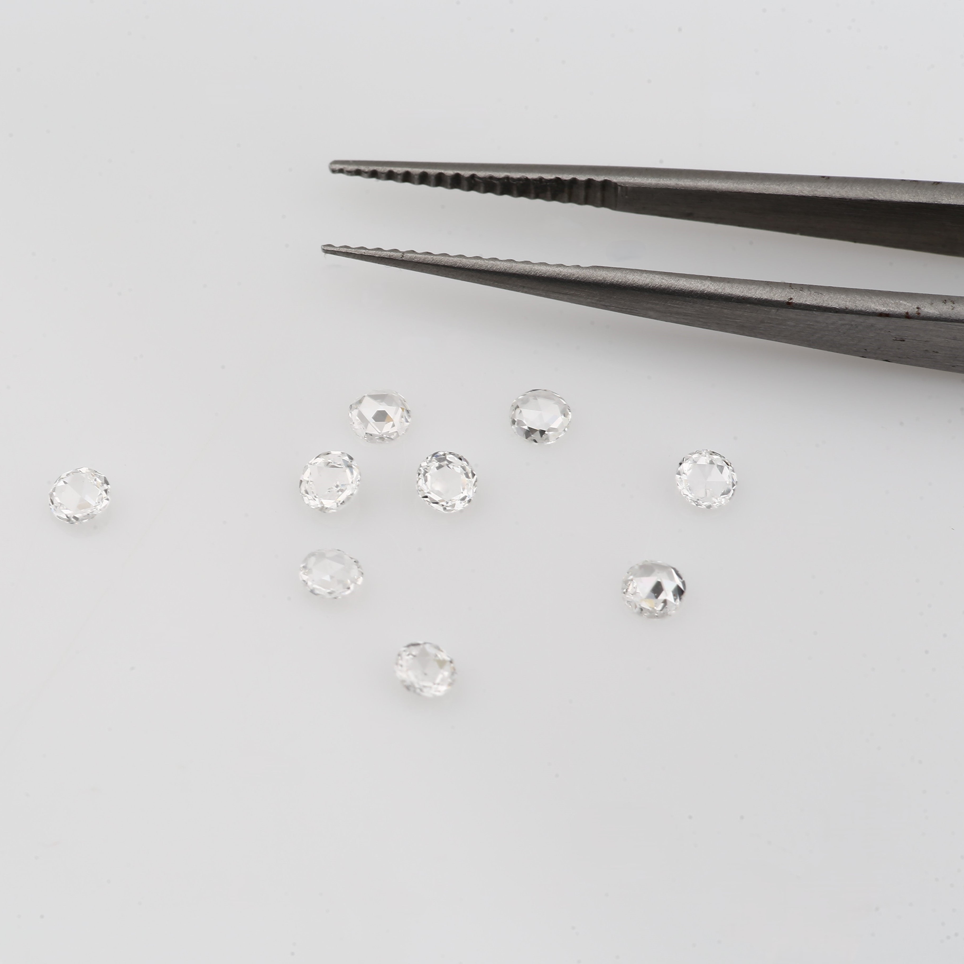 WHITE ROSECUT MELEE FGH Color VS-SI1 Clarity 5.5 MM