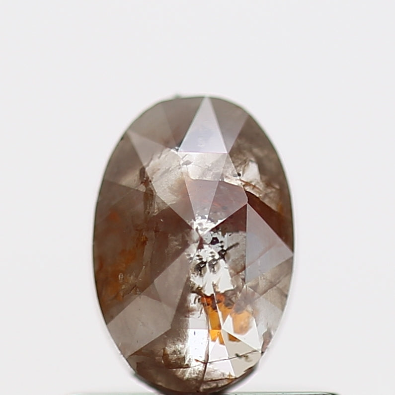 Salt and Pepper Diamond Oval For Engagement Ring