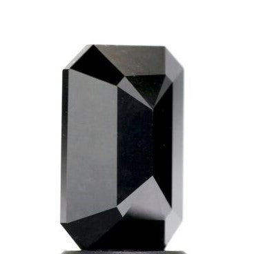 2.10 Carat AAA Emerald Black Loose Natural Diamond For Engagement Ring in 14K 18K Gold - Blackdiamond