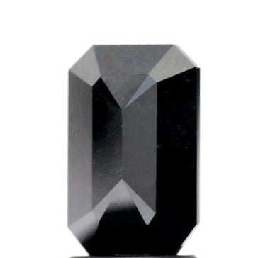 2.10 Carat AAA Emerald Black Loose Natural Diamond For Engagement Ring in 14K 18K Gold - Blackdiamond