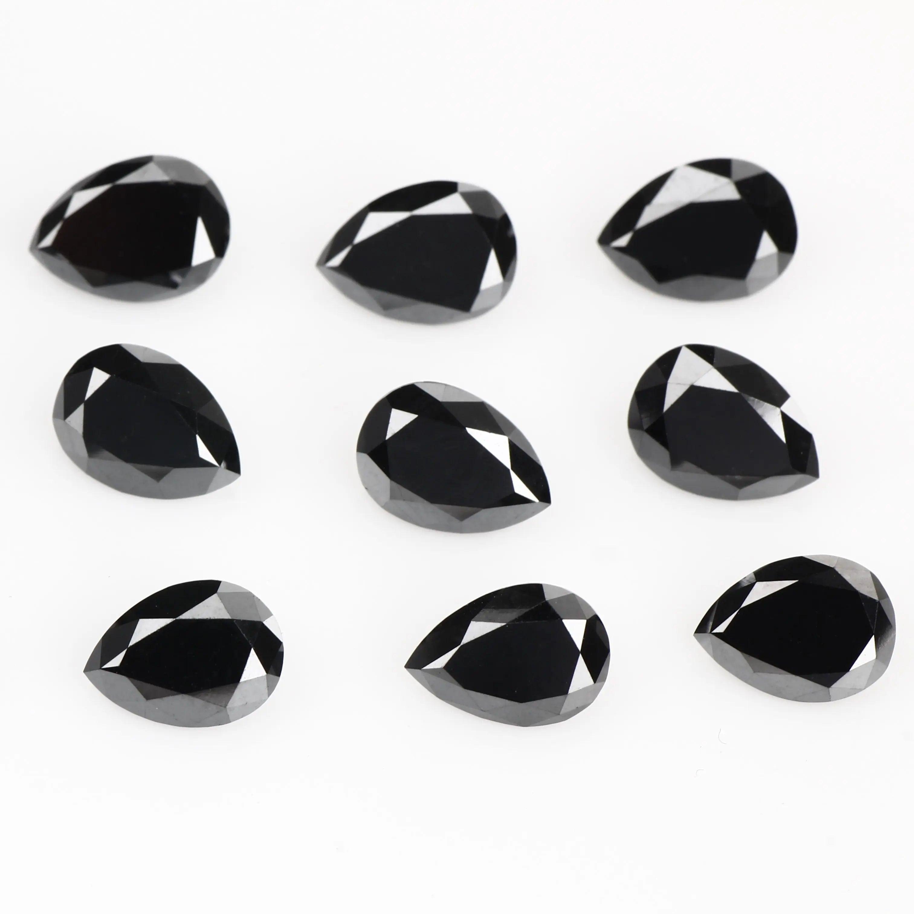 excellent cut pear diamond black