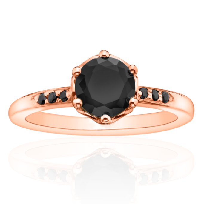 Rose Black Diamond Ring - Blackdiamond