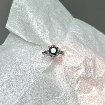 Halo Most Eternity Black Diamond Ring - Blackdiamond