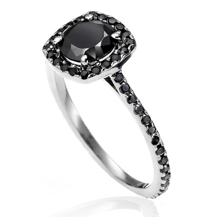 Halo Most Eternity Black Diamond Ring - Blackdiamond