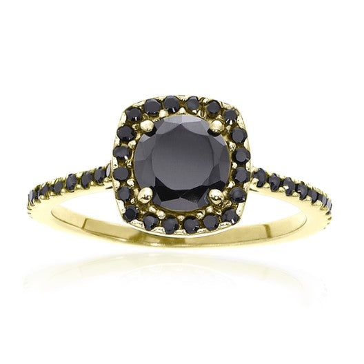 Halo Most Eternity Black Diamond Ring - Blackdiamond