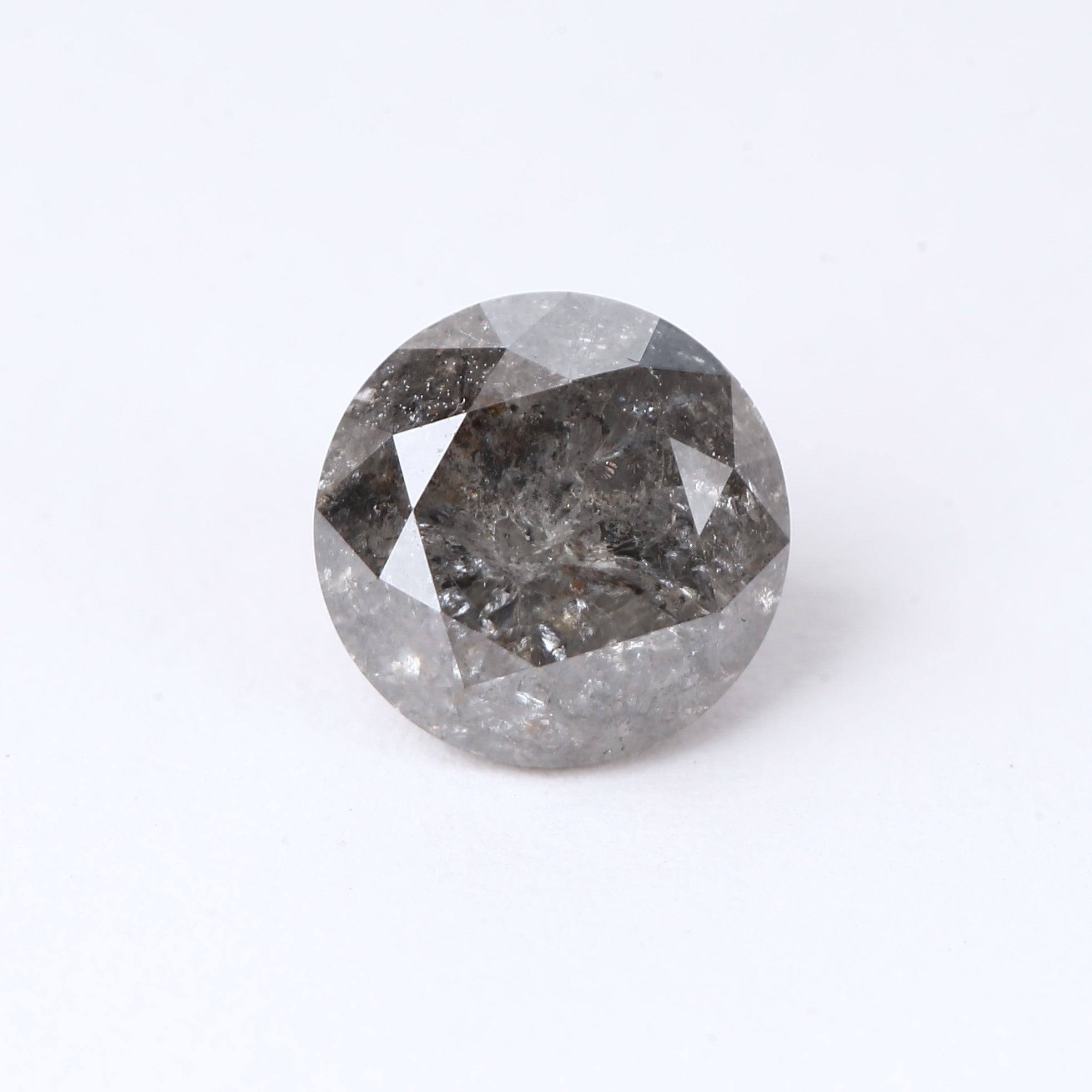 fancy gray diamond brilliant cut salt and pepper