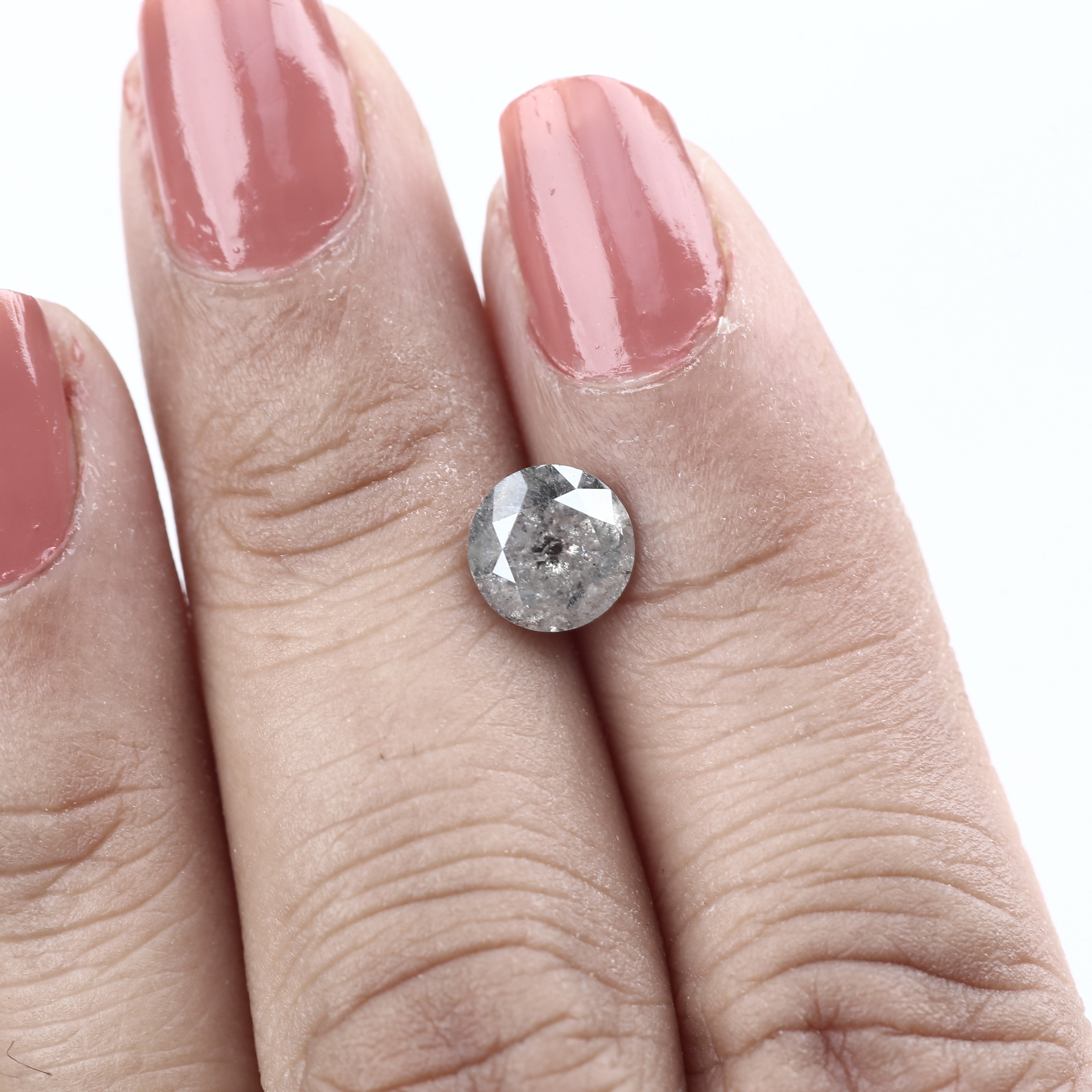 gray diamond engagement ring