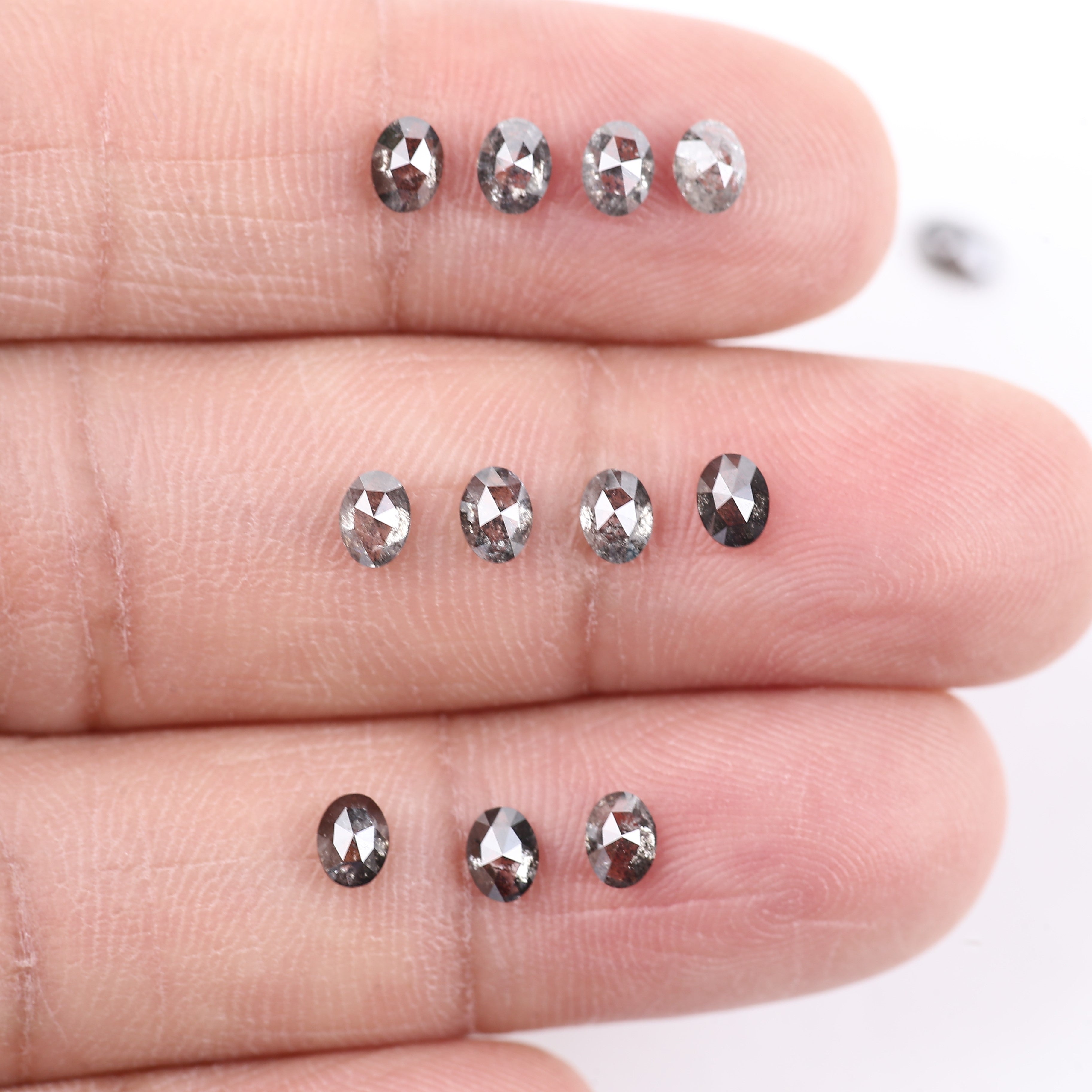 5 carat gray diamond parcel for custom-made luxury ring styles