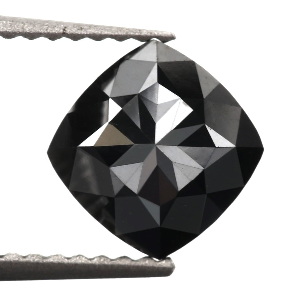 modified cushion cut black diamond