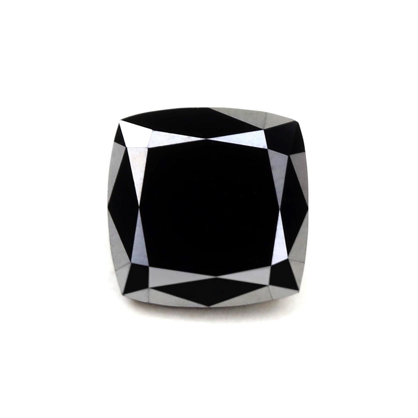 cushion black enhanced diamond