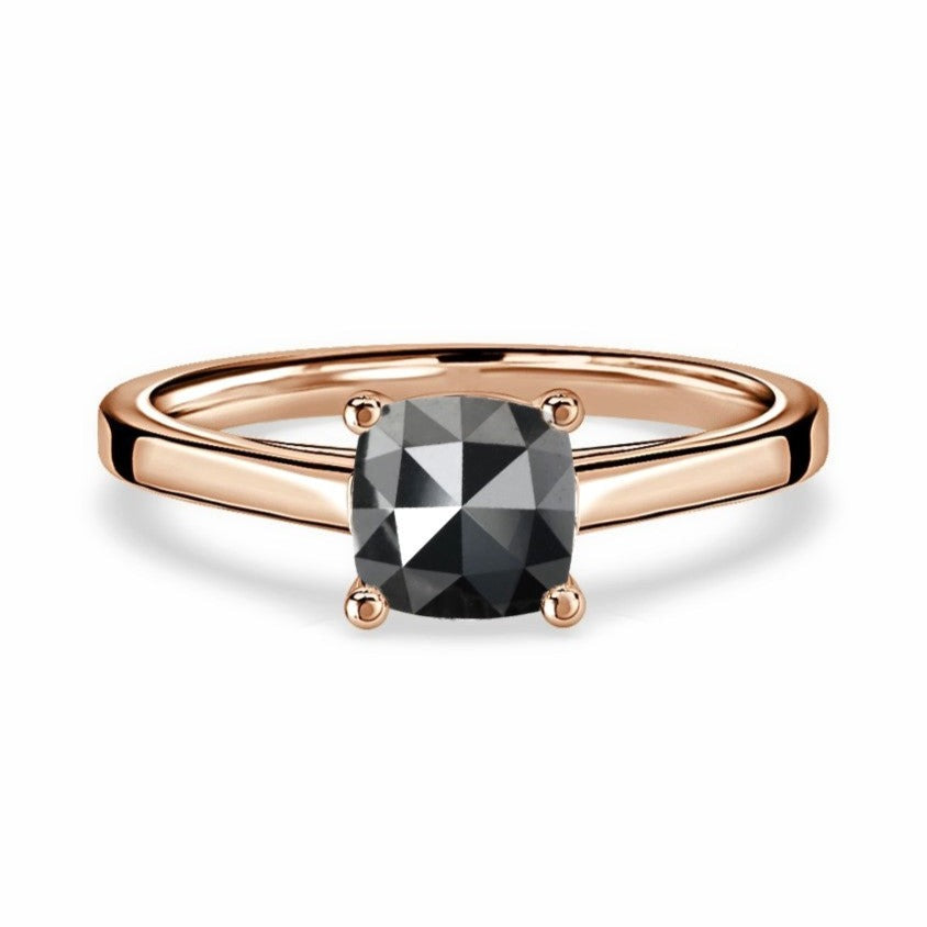 cushion_black_diamond_ring_rose_cut