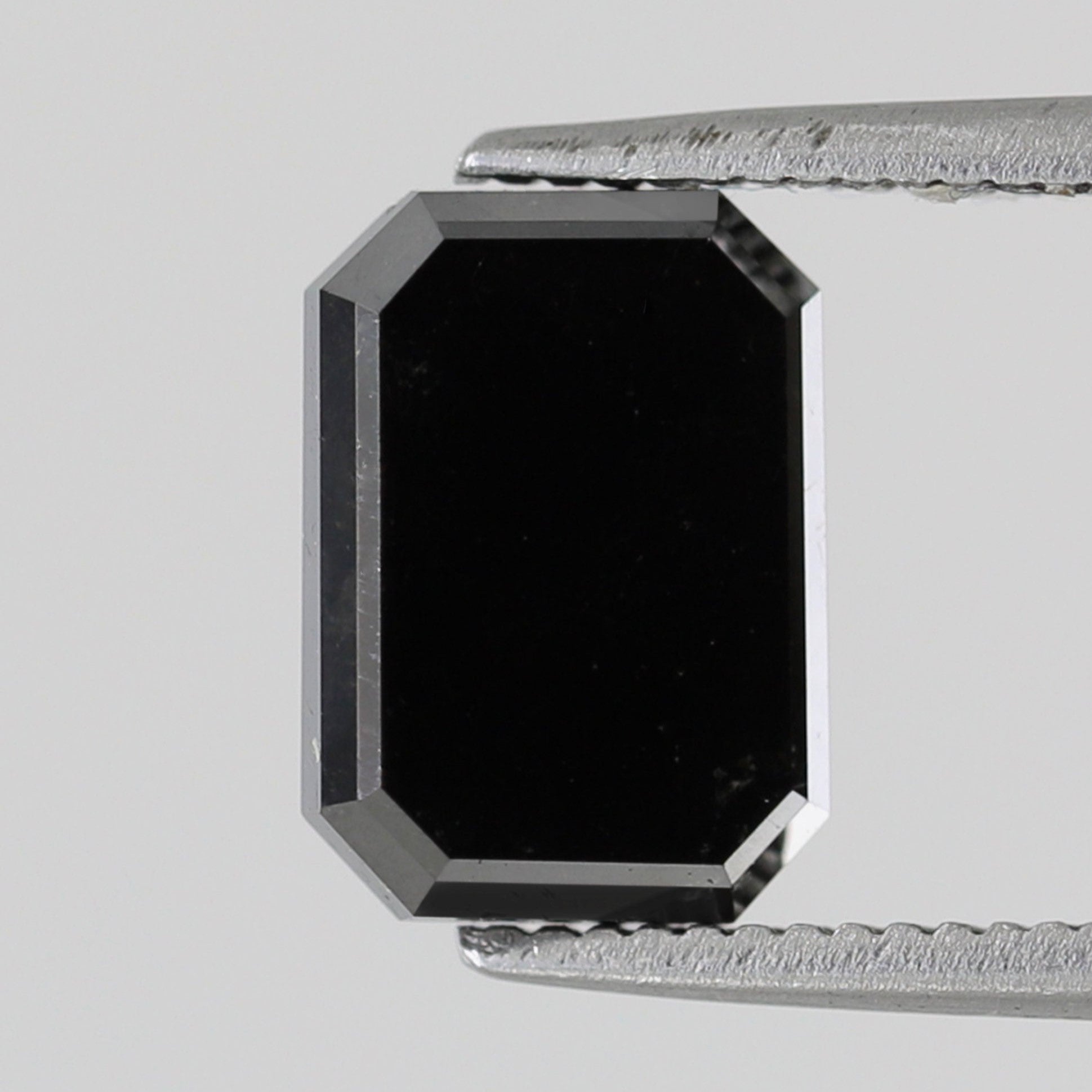 2.47 Carat Emerald Shape Black Diamond Loose Natural Diamond Black Diamond For Prong Setting Ring