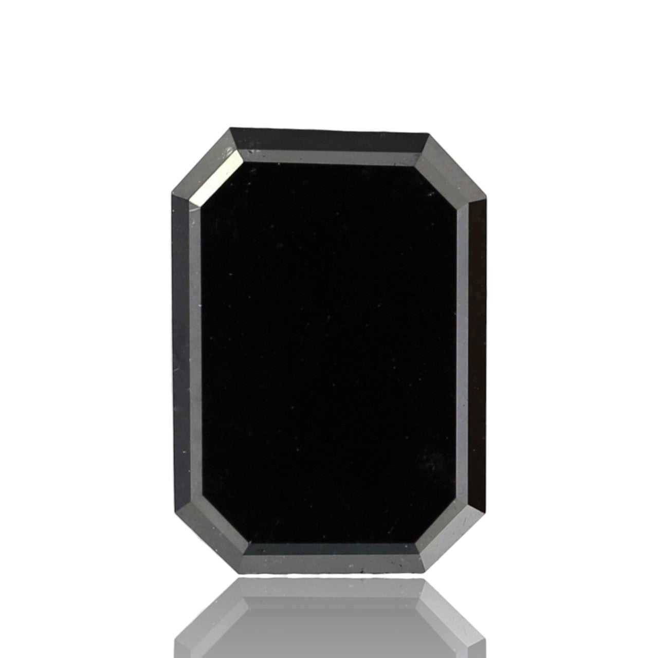 2.47 Carat Emerald Shape Black Diamond Loose Natural Diamond Black Diamond For Prong Setting Ring