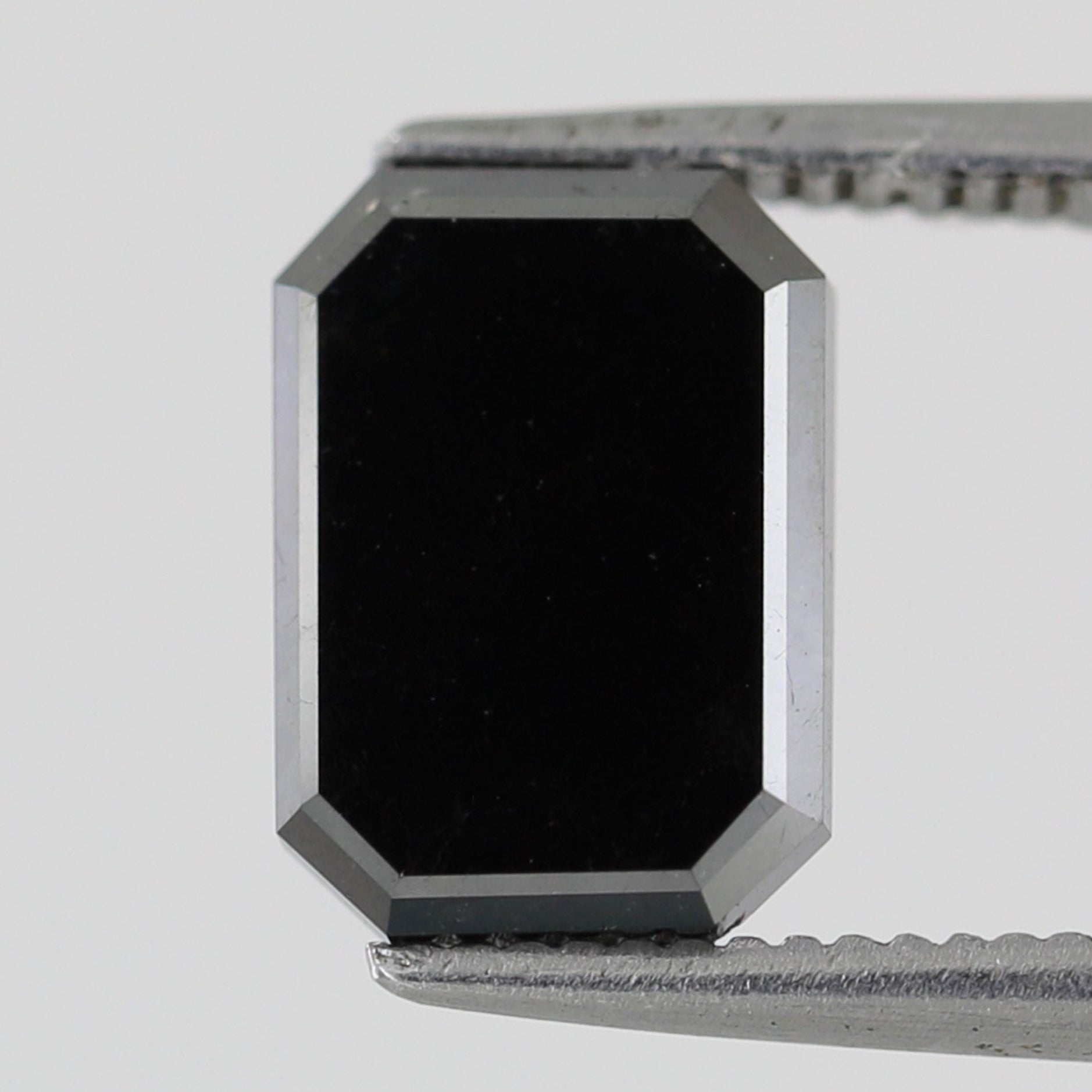 2.47 Carat Emerald Shape Black Diamond Loose Natural Diamond Black Diamond For Prong Setting Ring