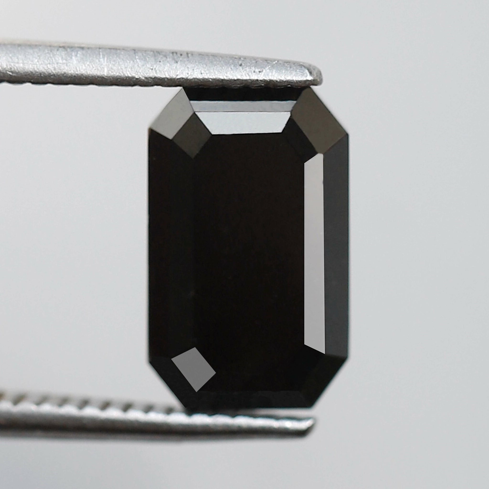 2.41 Carat Emerald Cut Loose Natural Diamond 9 MM Black AAA Quality Conflict Free Diamond For Jewelry