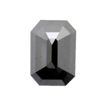 2.50 Carat Black Diamond Emerald Shape In AAA Quality For Minimalist Ring - Blackdiamond