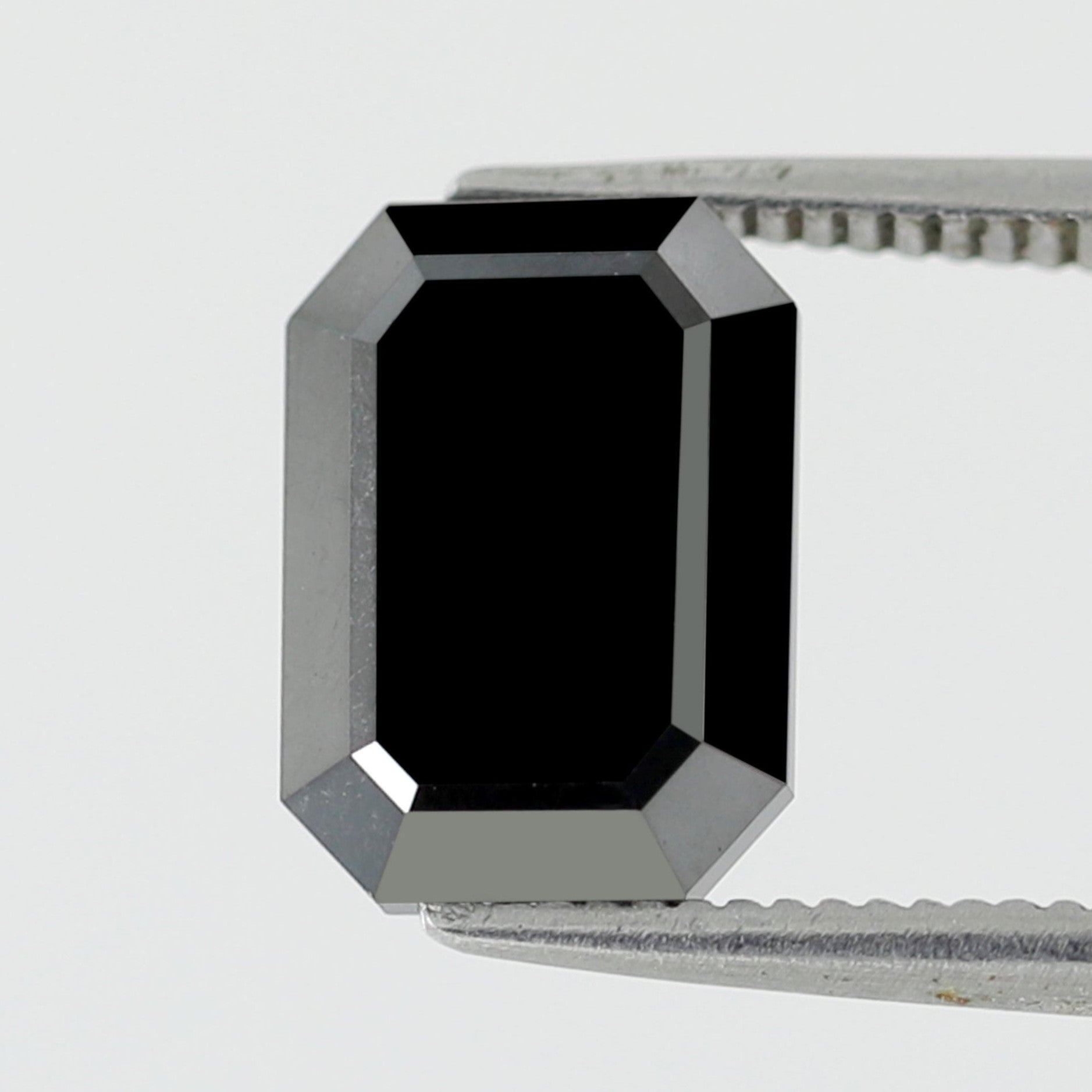 10 MM Black Diamond 3.24 Carat Stunning Emerald Shape Double Cut Excellent AAA Quality Natural Diamond Ideal For Making Custom Ring