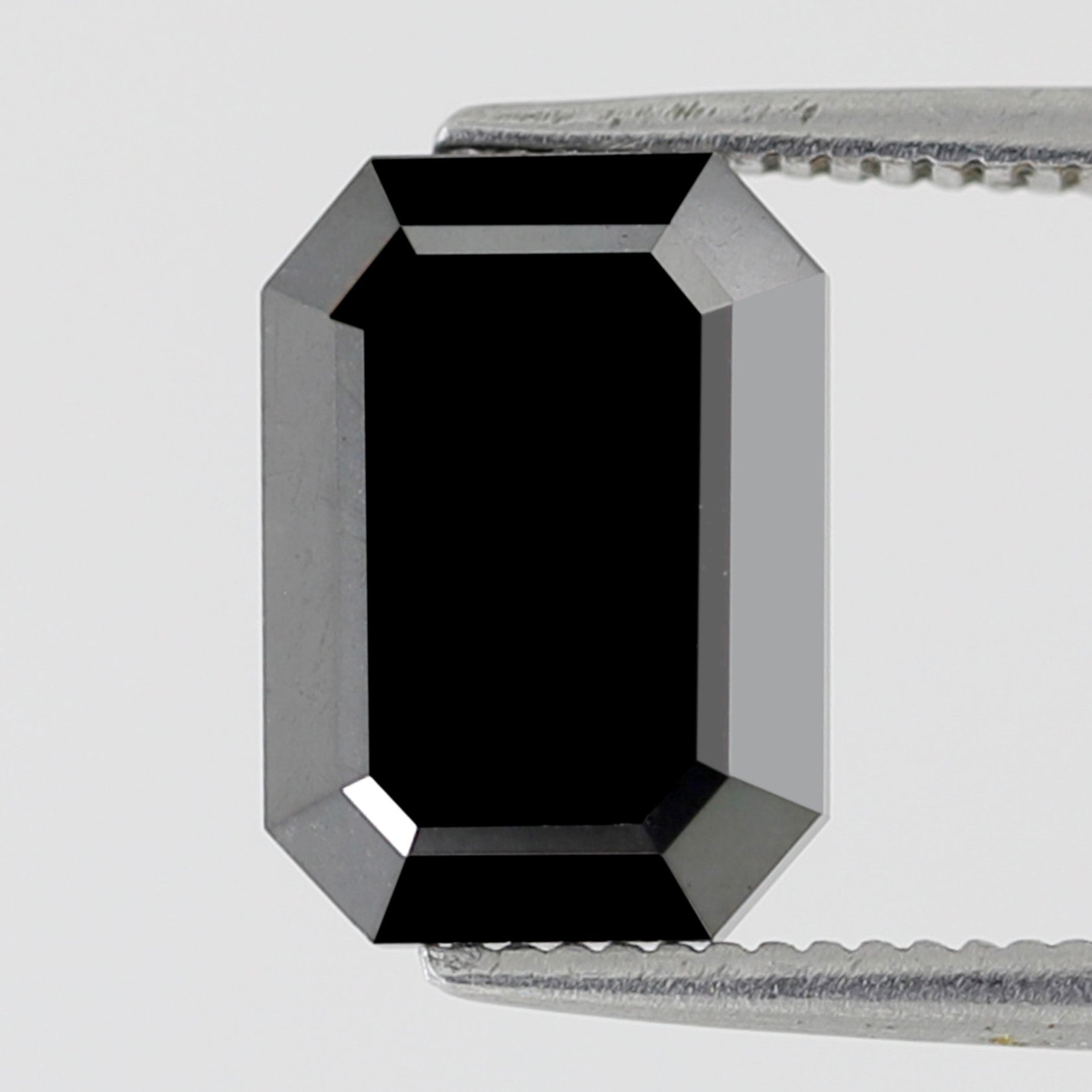 10 MM Black Diamond 3.24 Carat Stunning Emerald Shape Double Cut Excellent AAA Quality Natural Diamond Ideal For Making Custom Ring