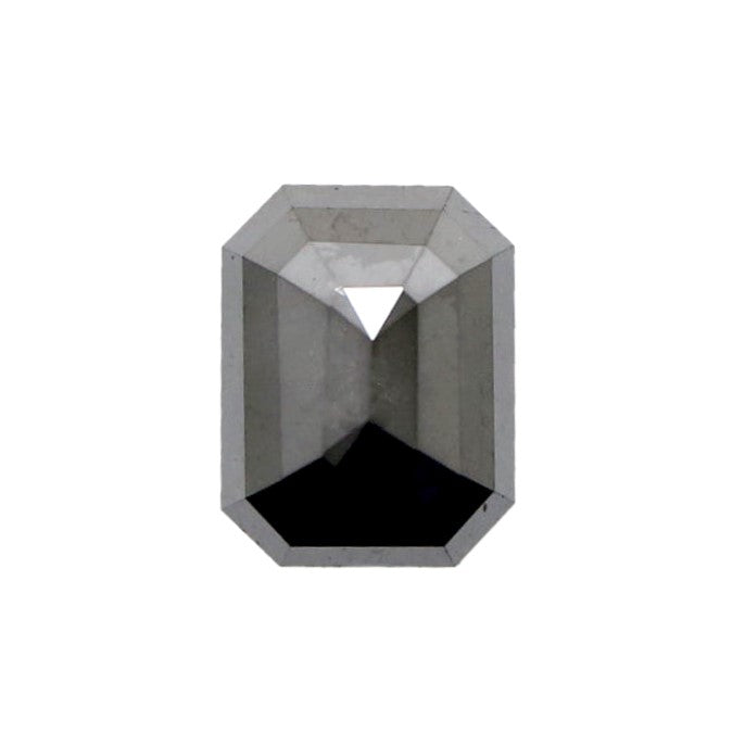 2 Carat AAA Emerald Shape Black Loose Natural Diamond For Pendant Engagement Ring in 14K 18K Gold - Blackdiamond