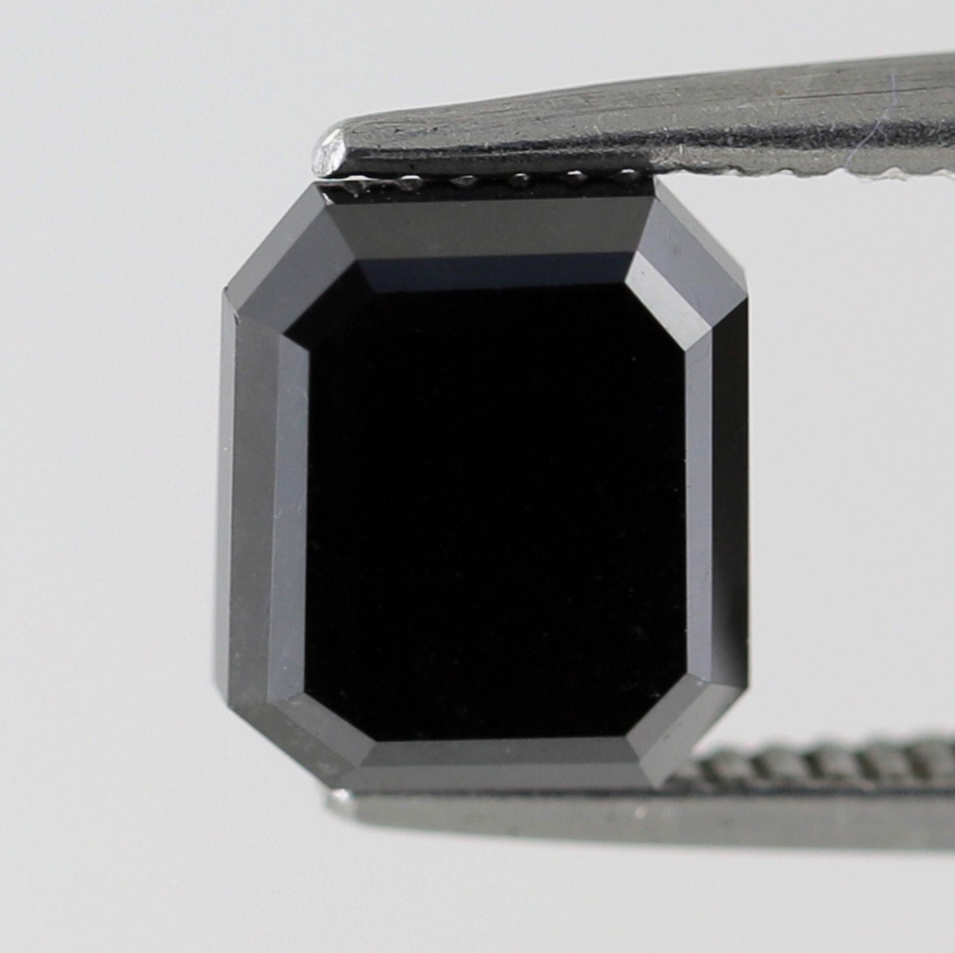 2.54 Carat Natural Emerald Shape Black Diamond In AAA Quality Perfect For Engagement Ring and Necklace