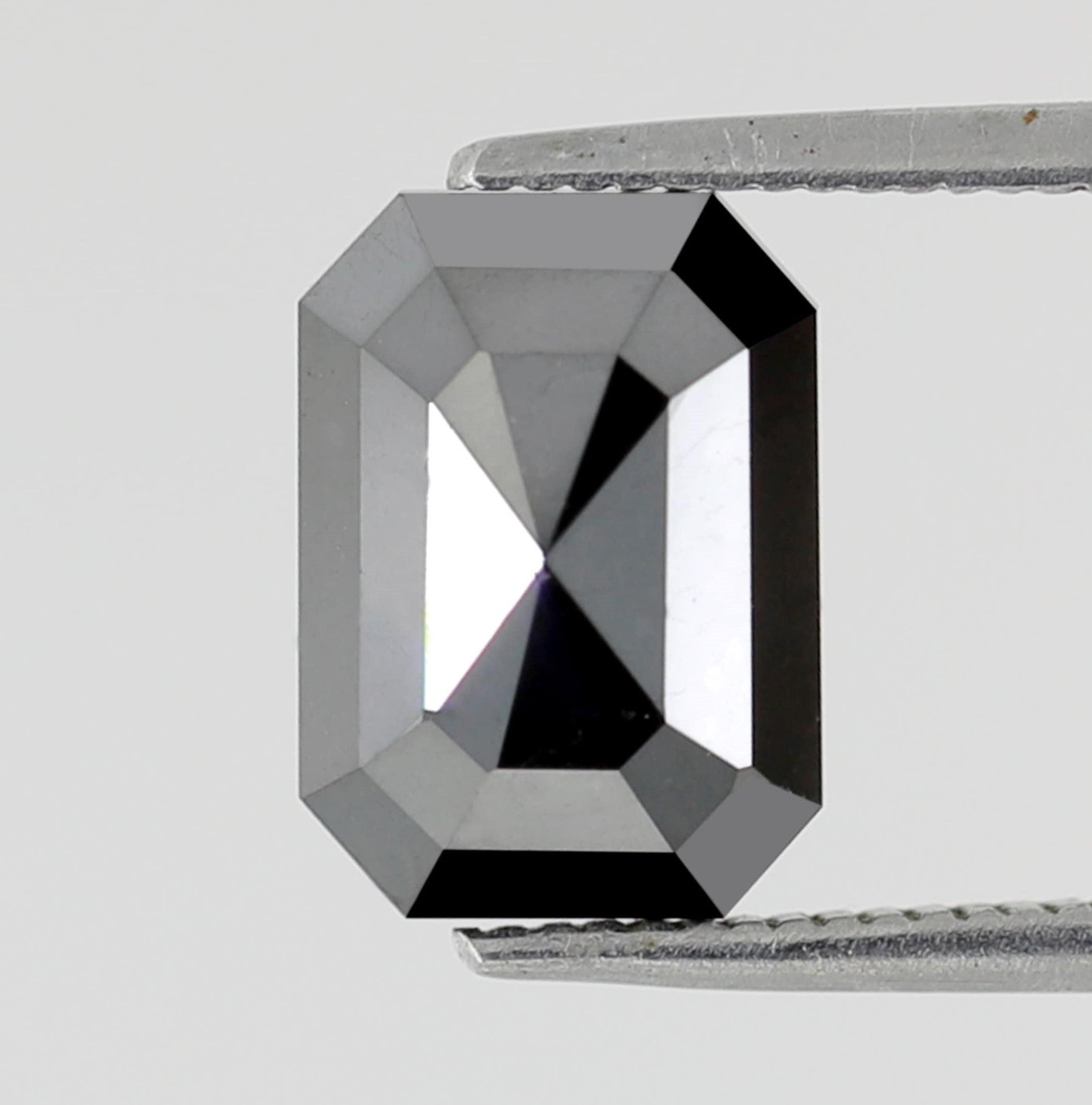10 MM Black Diamond 3.24 Carat Stunning Emerald Shape Double Cut Excellent AAA Quality Natural Diamond Ideal For Making Custom Ring