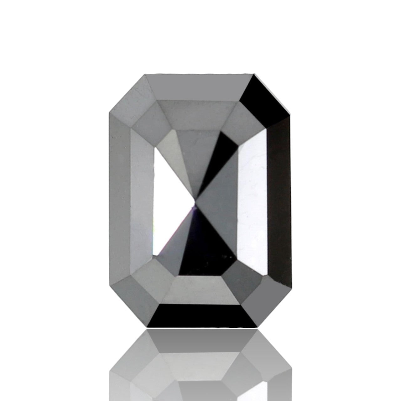 10 MM Black Diamond 3.24 Carat Stunning Emerald Shape Double Cut Excellent AAA Quality Natural Diamond Ideal For Making Custom Ring