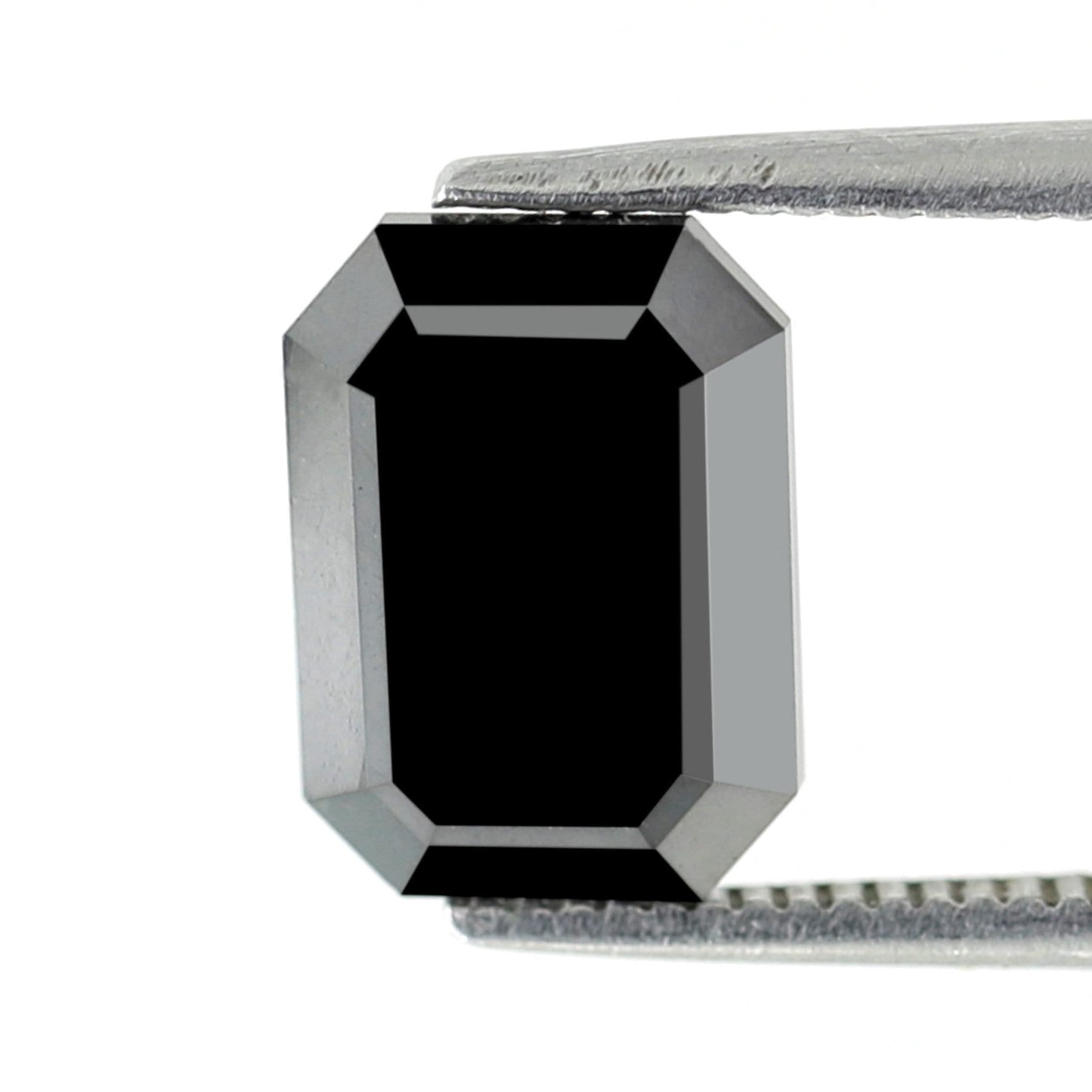 10 MM Black Diamond 3.24 Carat Stunning Emerald Shape Double Cut Excellent AAA Quality Natural Diamond Ideal For Making Custom Ring
