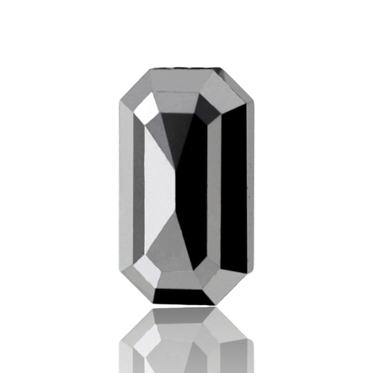 1.31 Carat Earth Mined Long Elongated Emerald Shape Diamond 8.5 X 4.5 X 3.4 MM Loose Natural Black Diamond Wedding Ring