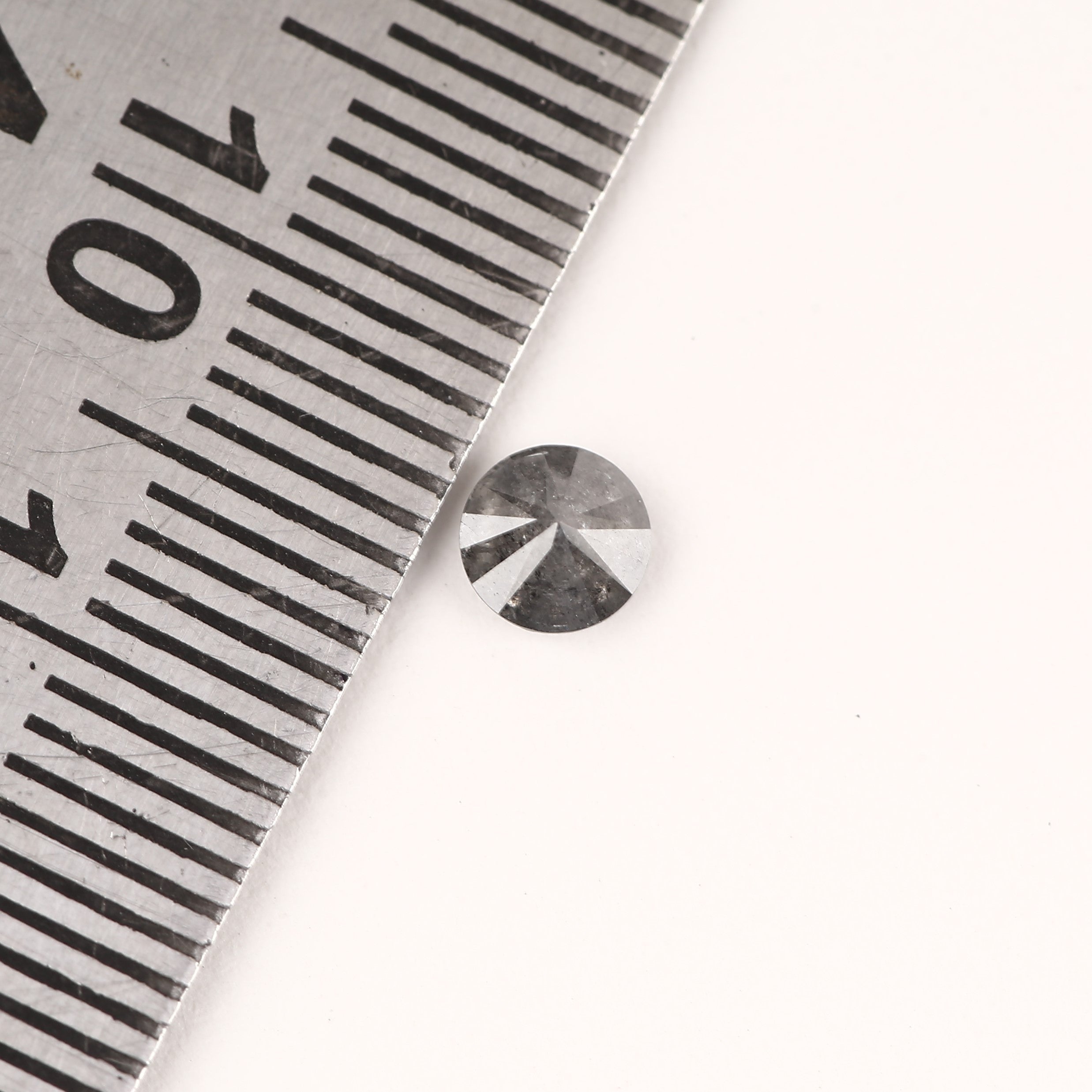 Round Loose Salt and Pepper Diamond 4.3 MM