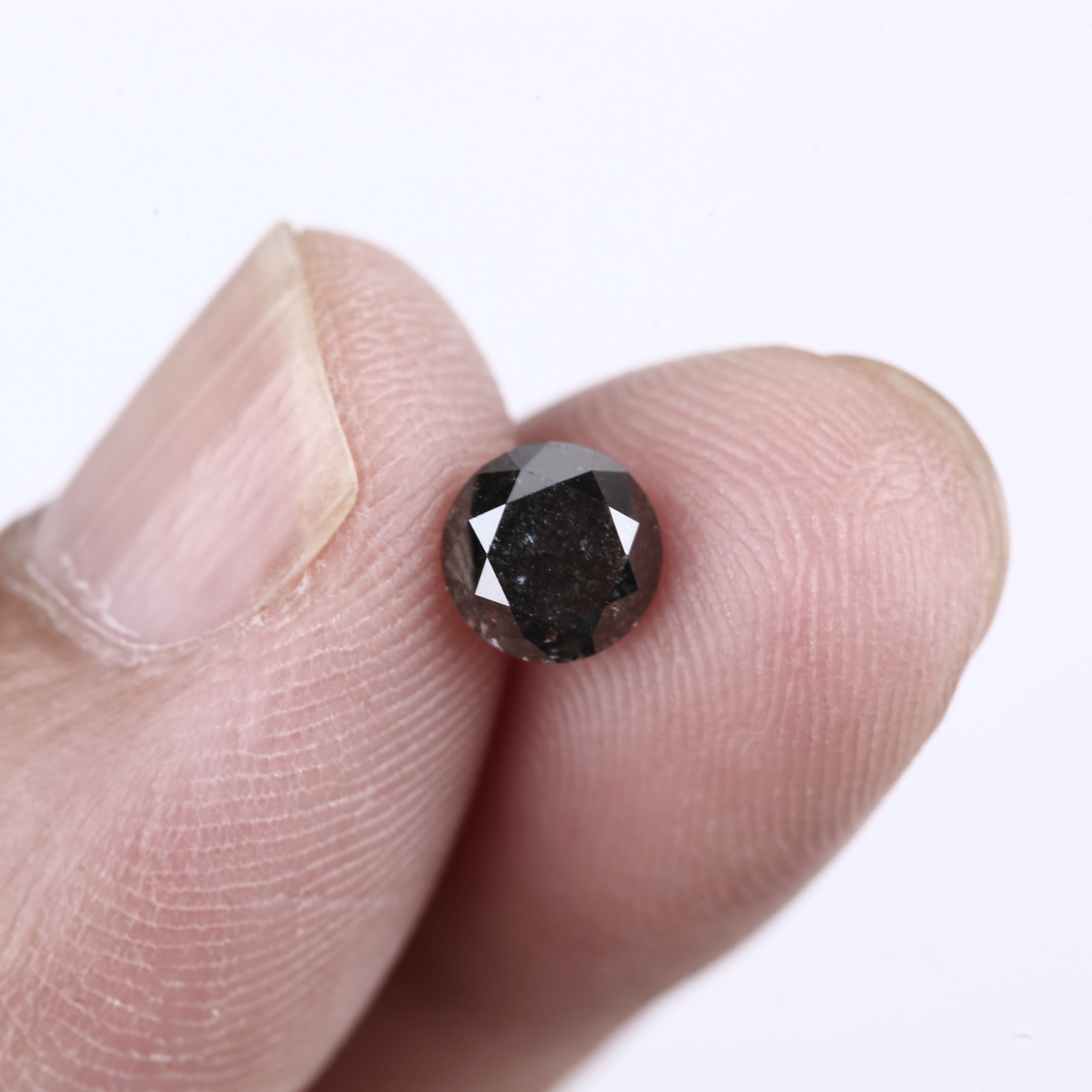black diamond solitaire ring