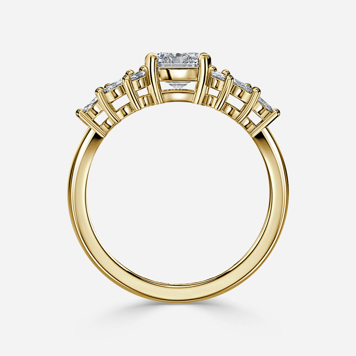 Radiant 1 Carat Lab Grown Diamond Ring IGI Certified Isabella
