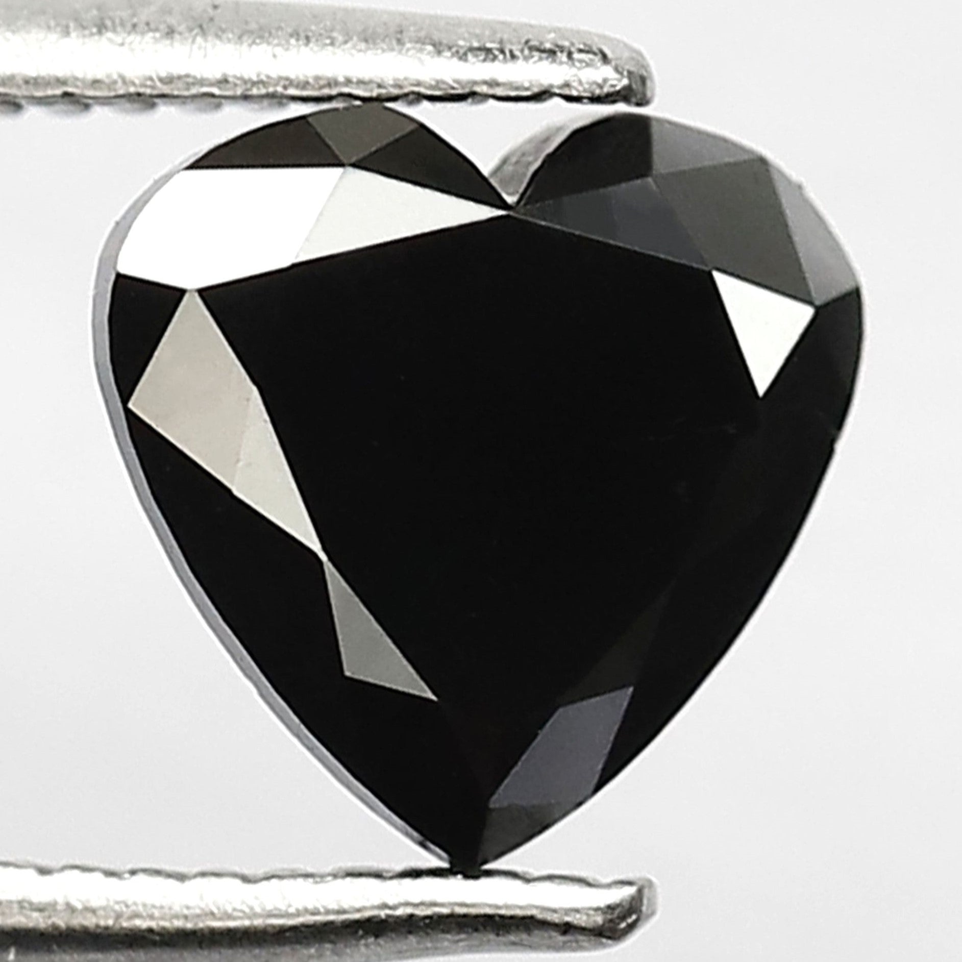 1.27 Carat AAA Quality Black Color 7 MM Black Heart Shape Diamond Loose For Engagement Ring - Blackdiamond