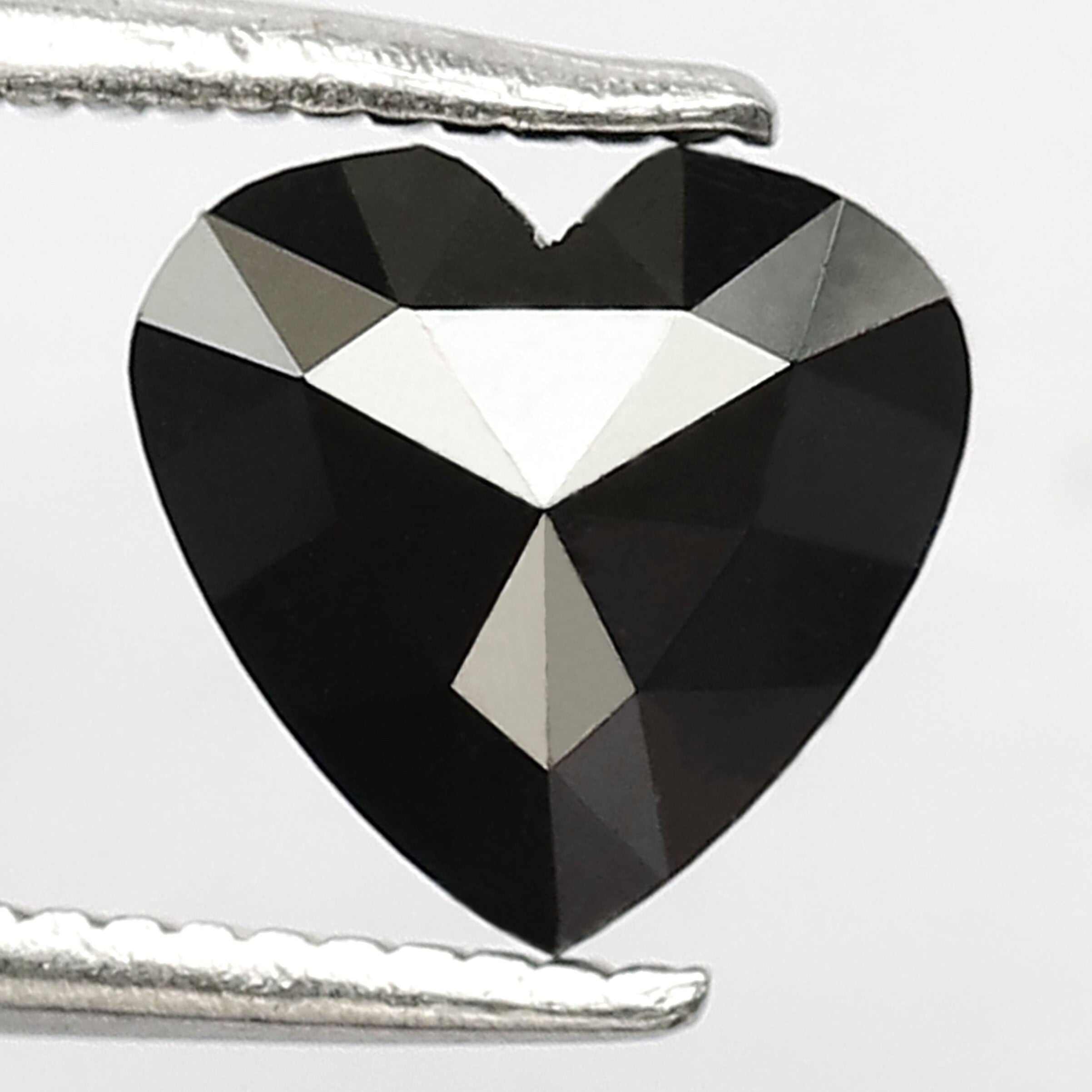 1.27 Carat AAA Quality Black Color 7 MM Black Heart Shape Diamond Loose For Engagement Ring - Blackdiamond