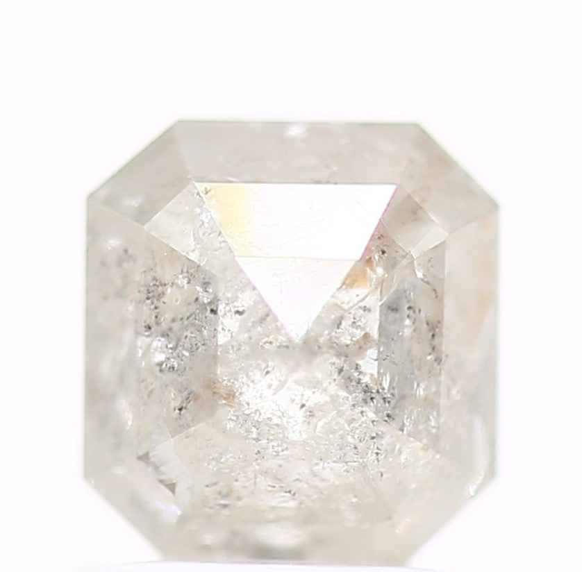 1.12 Carat 6.3 MM Natural Icy Emerald Salt and Pepper Loose Diamond - Blackdiamond