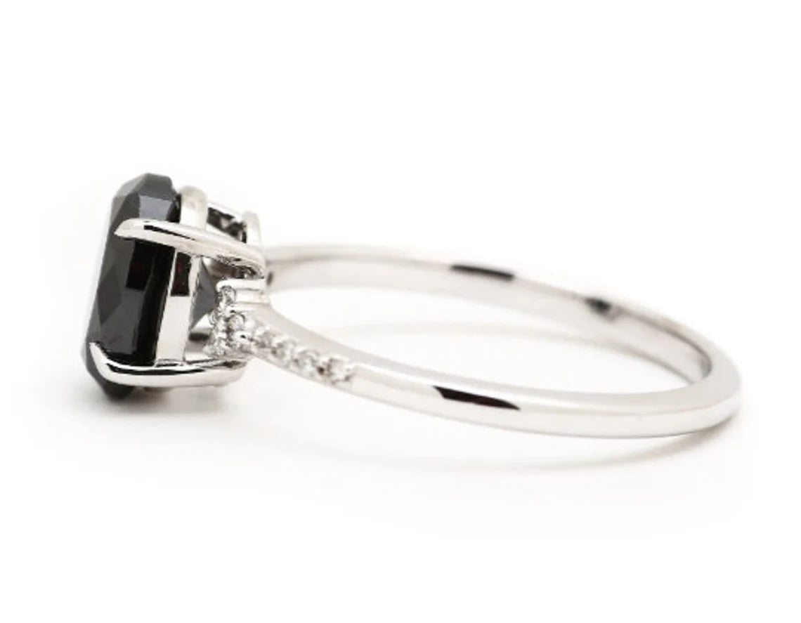 black diamond ring
