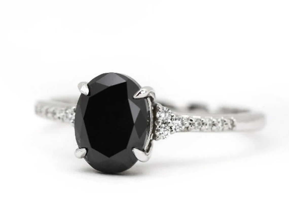 black diamond ring
