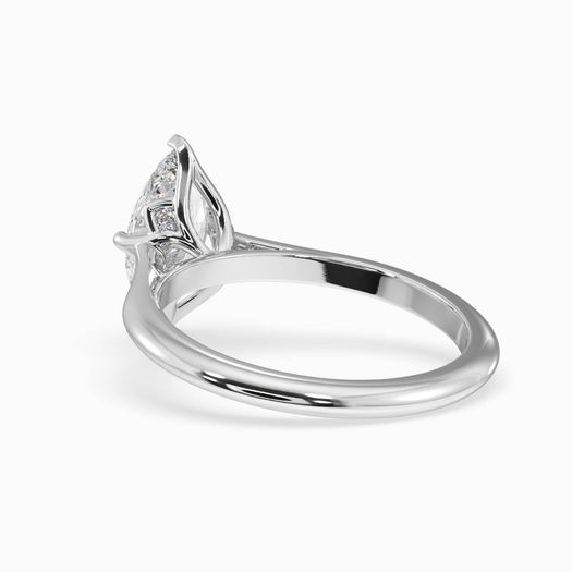 18k White Gold 1 Carat Marquise Engagement Ring Elowen