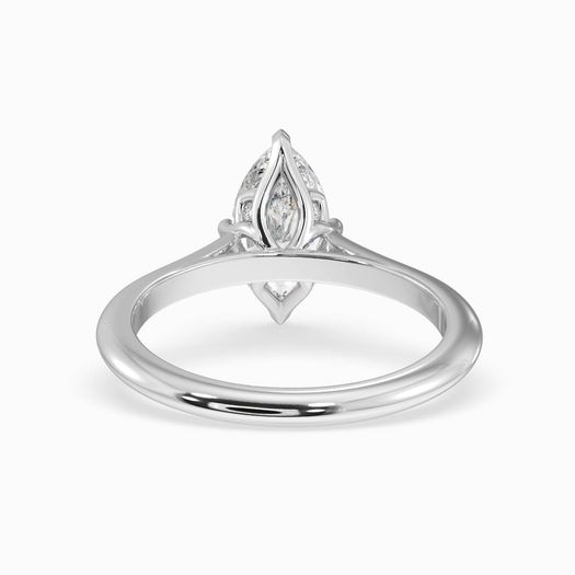18k White Gold 1 Carat Marquise Engagement Ring Elowen
