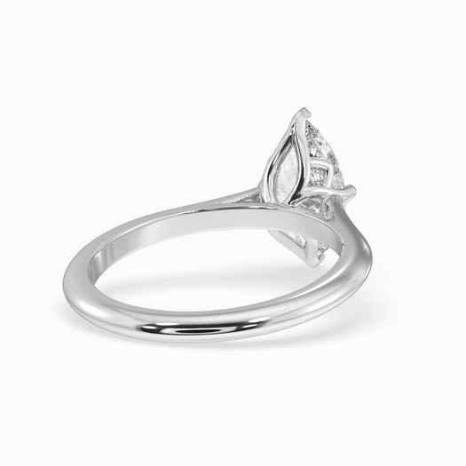18k White Gold 1 Carat Marquise Engagement Ring Elowen