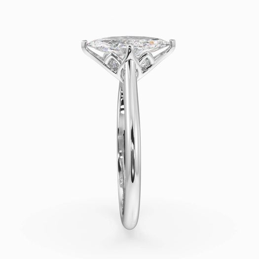 18k White Gold 1 Carat Marquise Engagement Ring Elowen