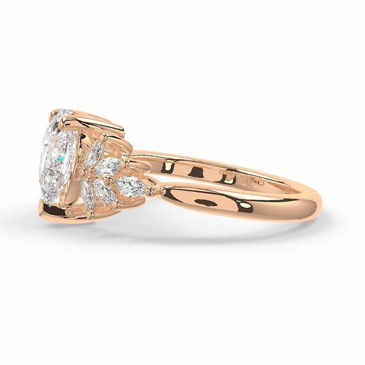 Pear 1 Carat Lab Grown Diamond Ring IGI Certified Isabella