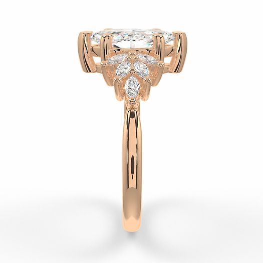 1ct D VVS1 Trilogy Marquise Engagement Ring IGI Certified Isabella