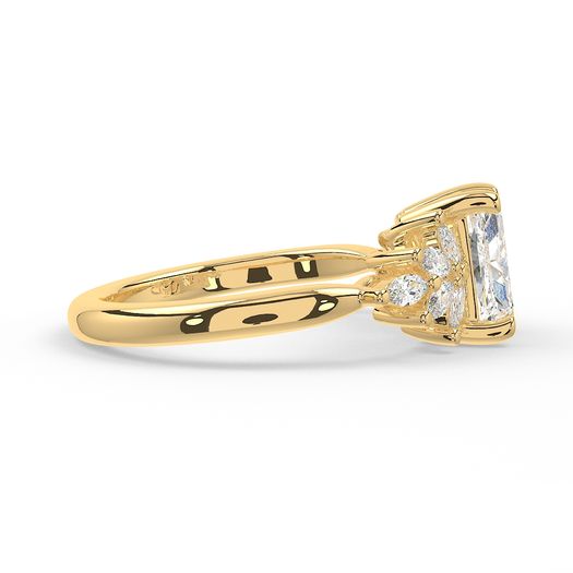 Radiant 1 Carat Lab Grown Diamond Ring IGI Certified Isabella
