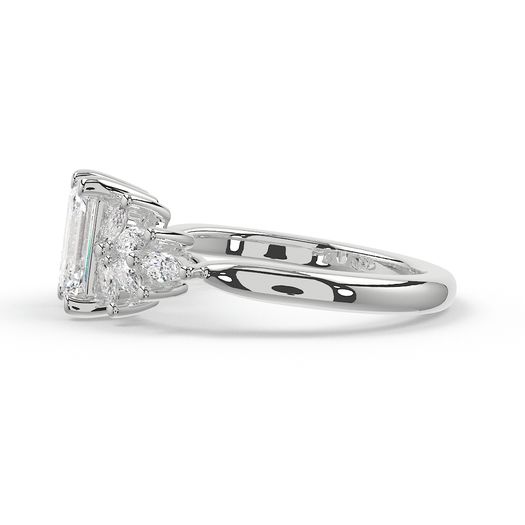 Emerald 1 Carat Lab Grown Diamond Ring IGI Certified Isabella