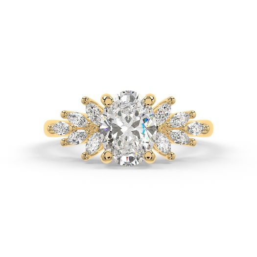 Oval 1 Carat Lab Grown Diamond Ring IGI Certified Isabella