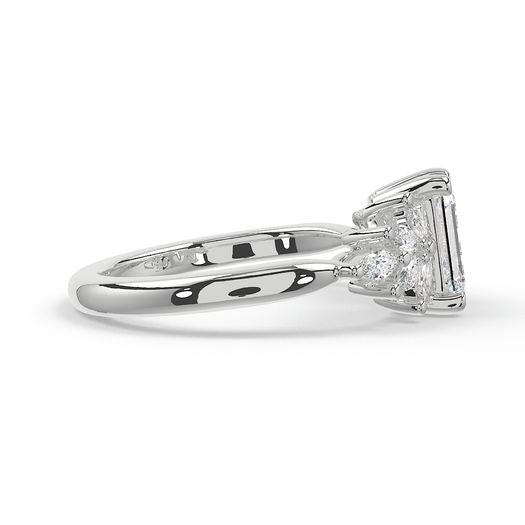 Emerald 1 Carat Lab Grown Diamond Ring IGI Certified Isabella